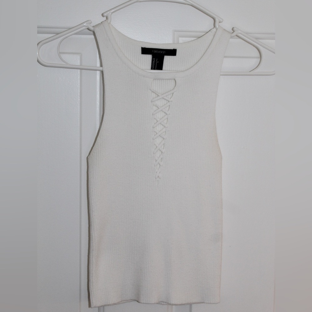 White forever 21 tank top